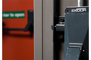 Exidor with powder coated fire door