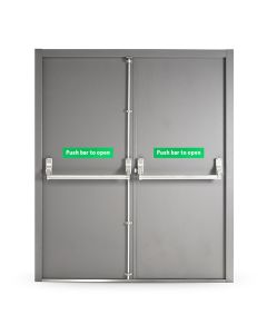 Fire Exit Door with Panic Bar (Double)