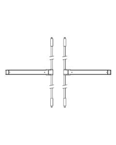 Non-Rebated Double Doors – Exidor Touch Bar 400 Series